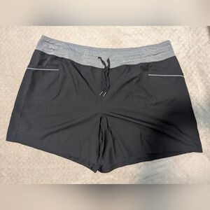 RBX Black and Gray Athletic Shorts